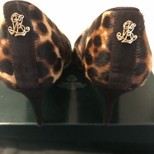 Ralph Lauren Calf Hair Loepard pumps.